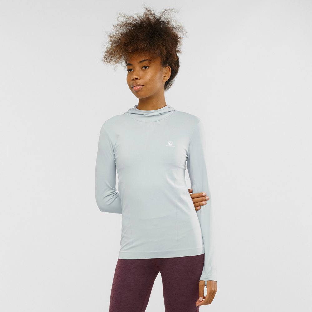 SALOMON ESSENTIAL SEAMLESS Philippines - Women's Midlayers - Mint | 634908-EDC